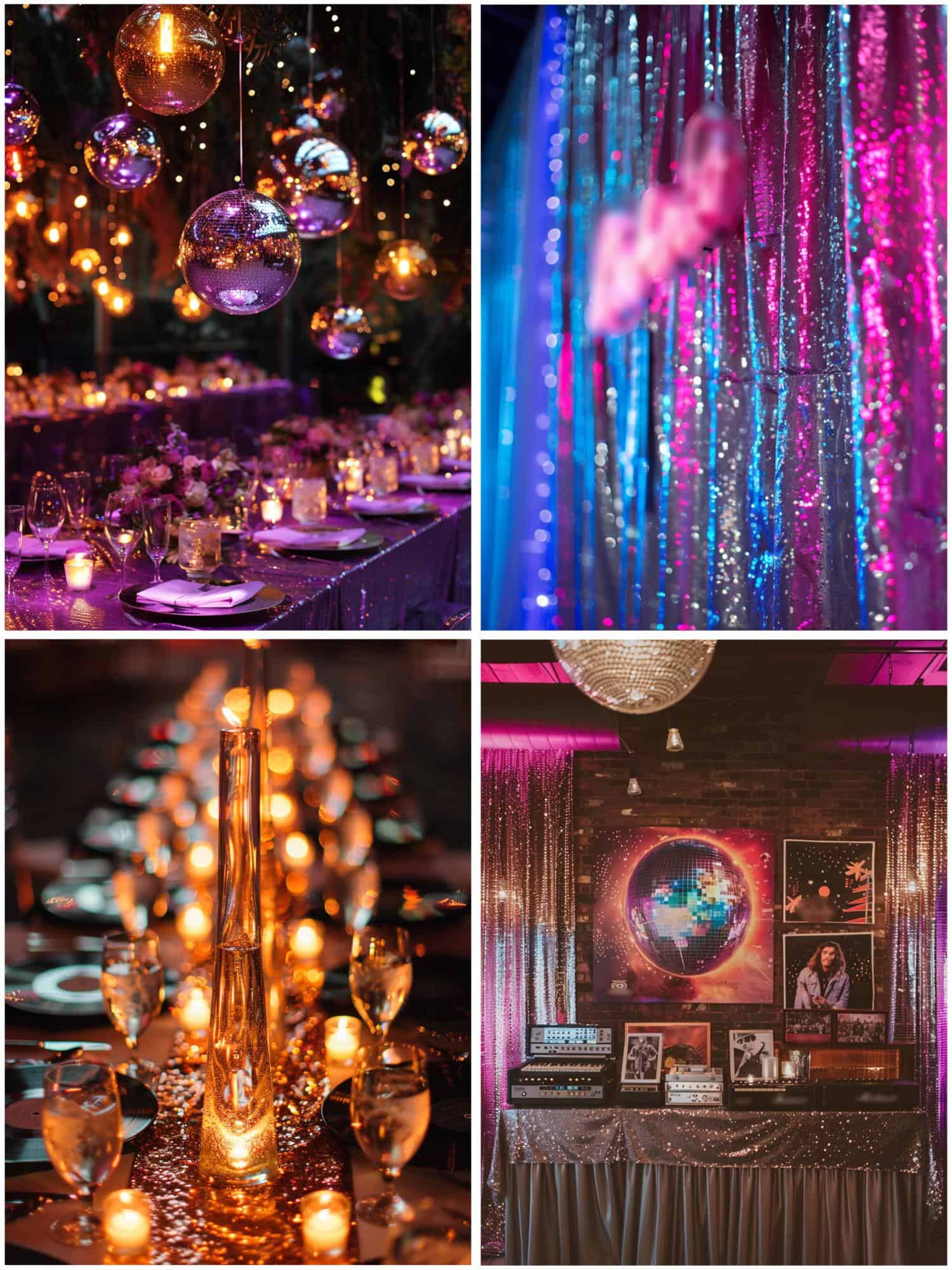 disco wedding theme ideas for decor