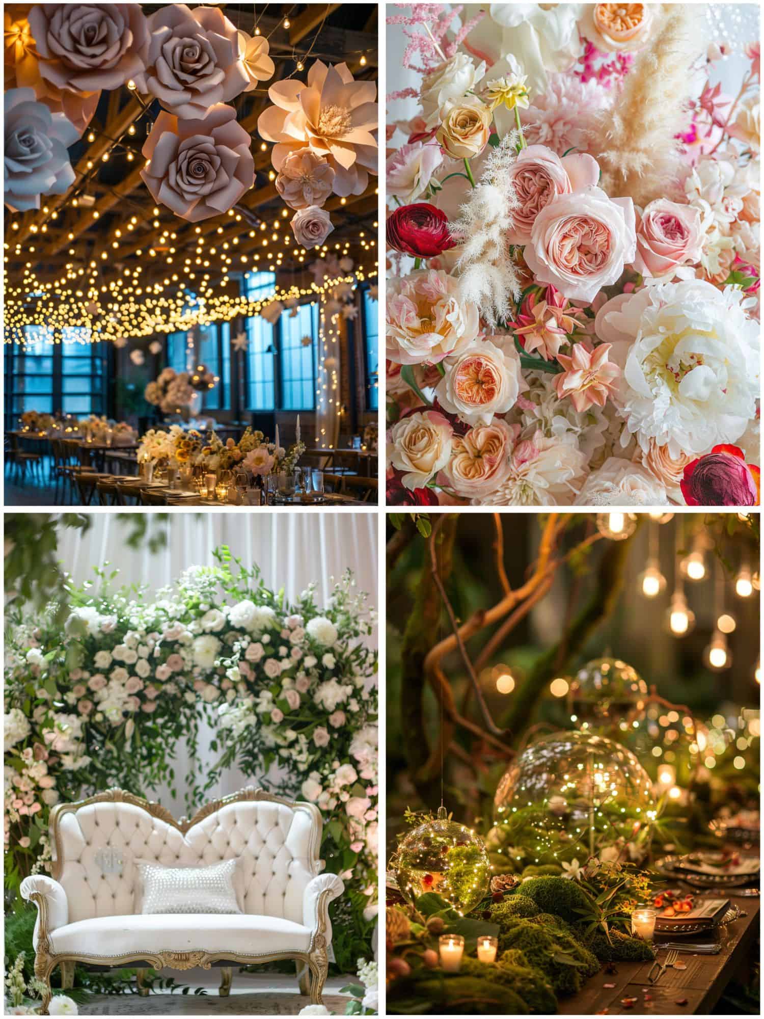 elegant floral decor for fairytale wedding
