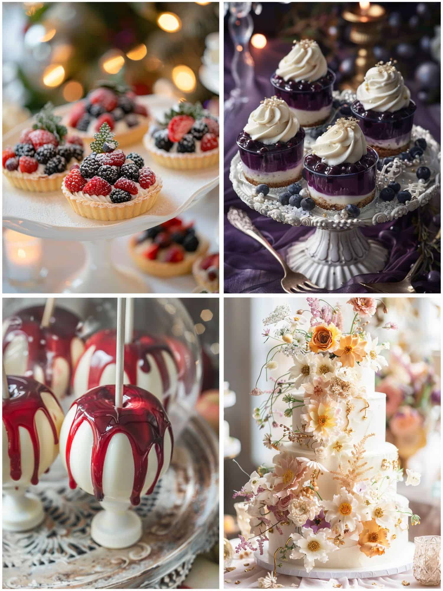 enchanting dessert options for a fairytale wedding