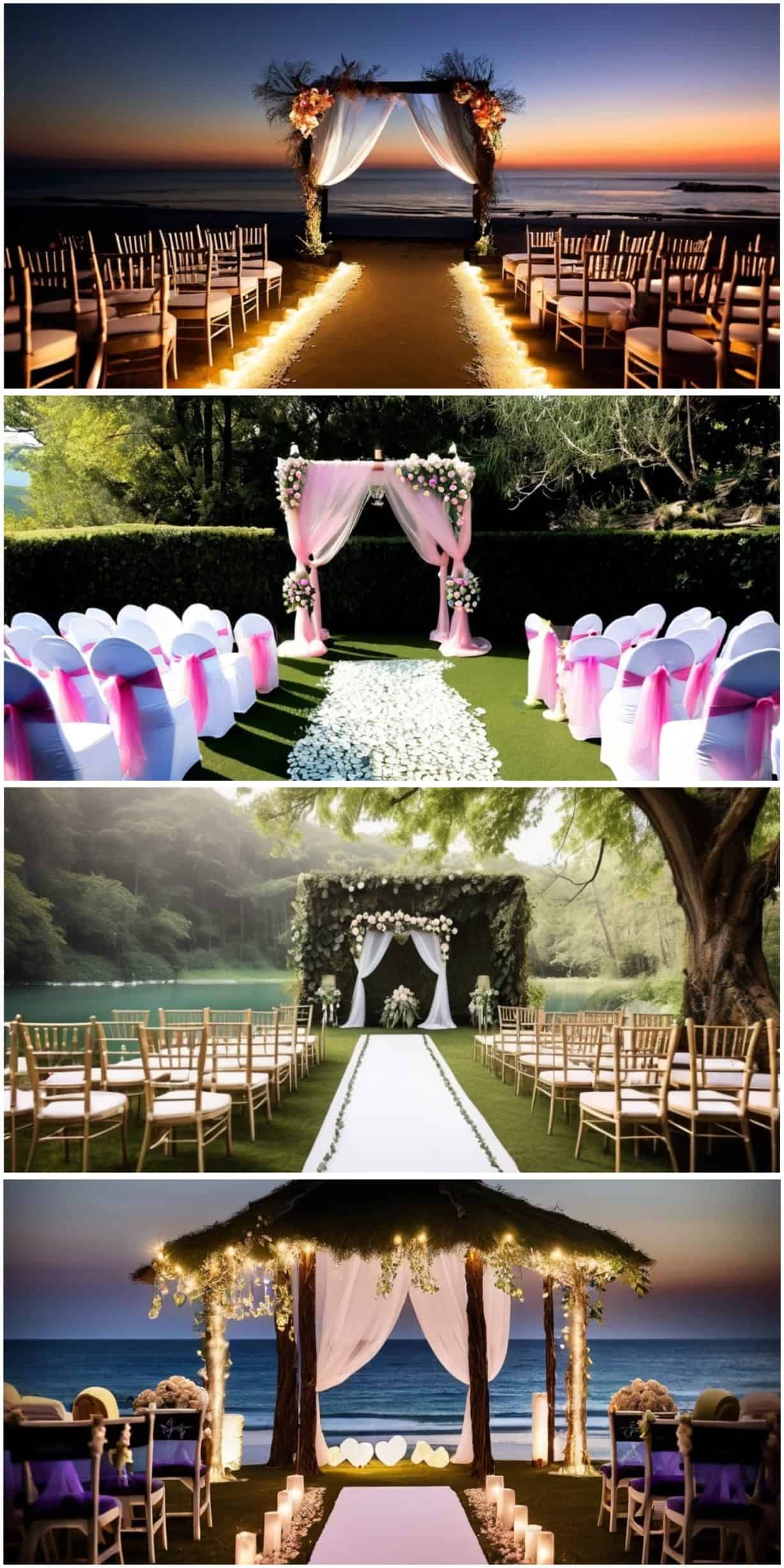 examples of ceremony venues for fairy-themed wedding