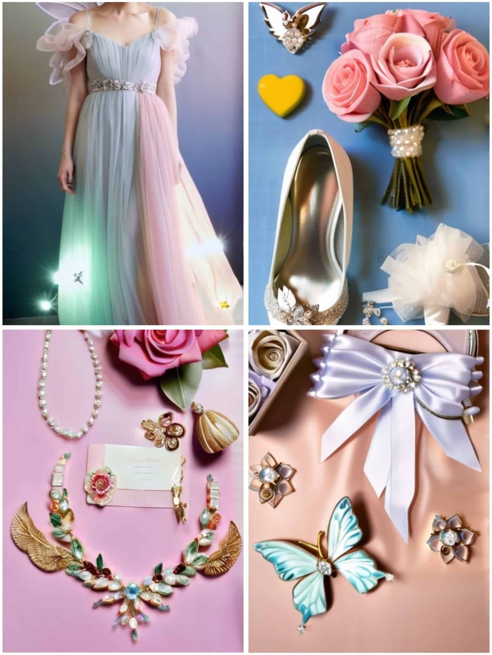 fairy wedding theme ideas for bridal attire