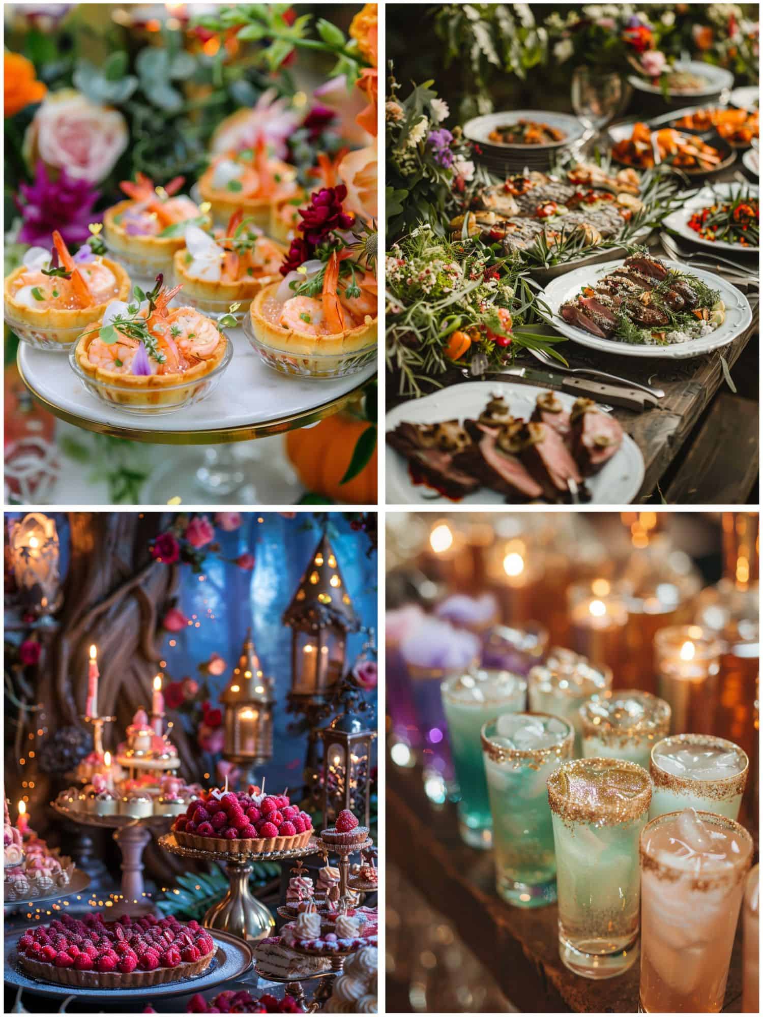 fairytale wedding menu ideas
