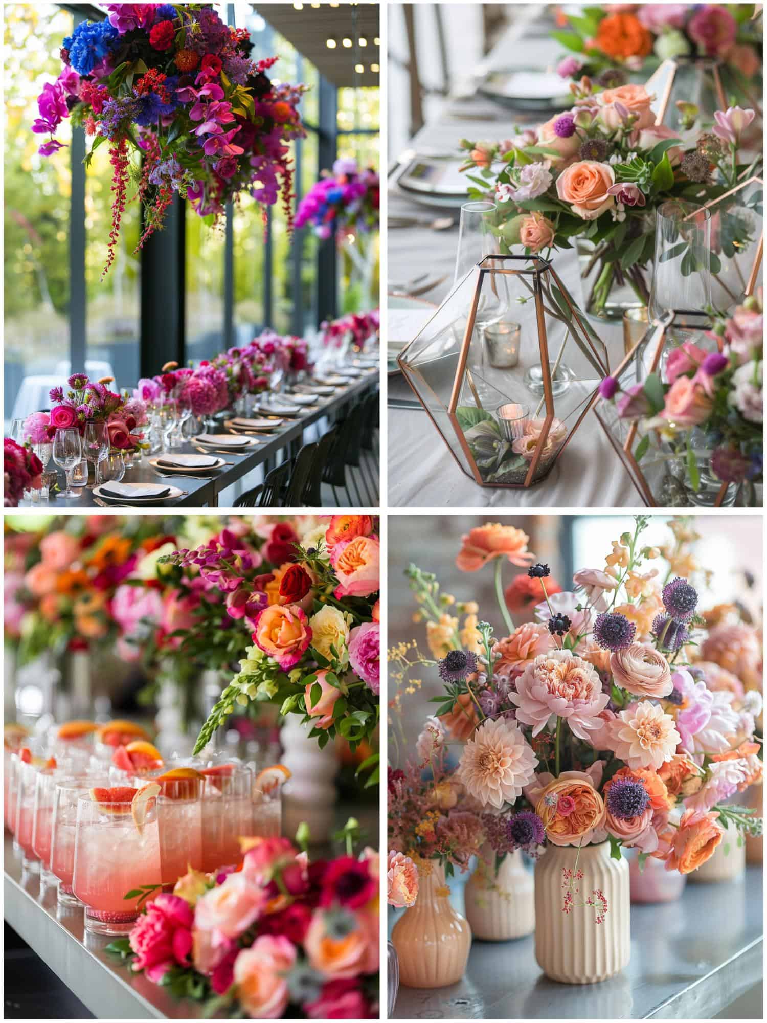 floral wedding theme ideas for modern chic celebration