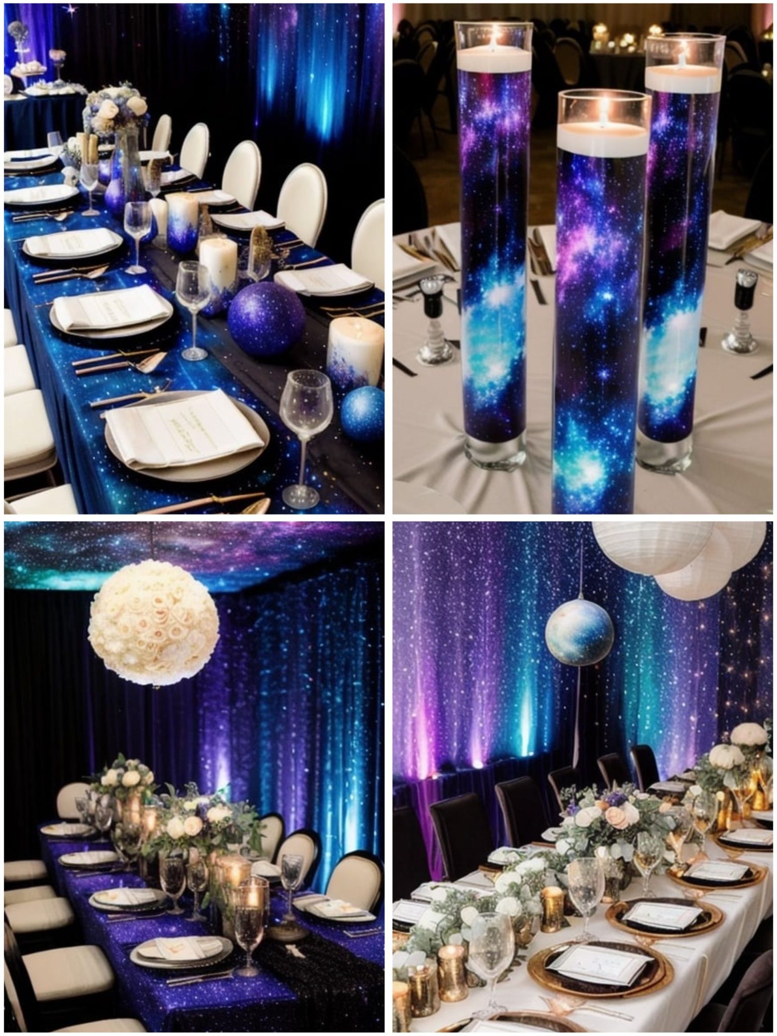 Cosmic Space Wedding Theme Ideas for Stardust