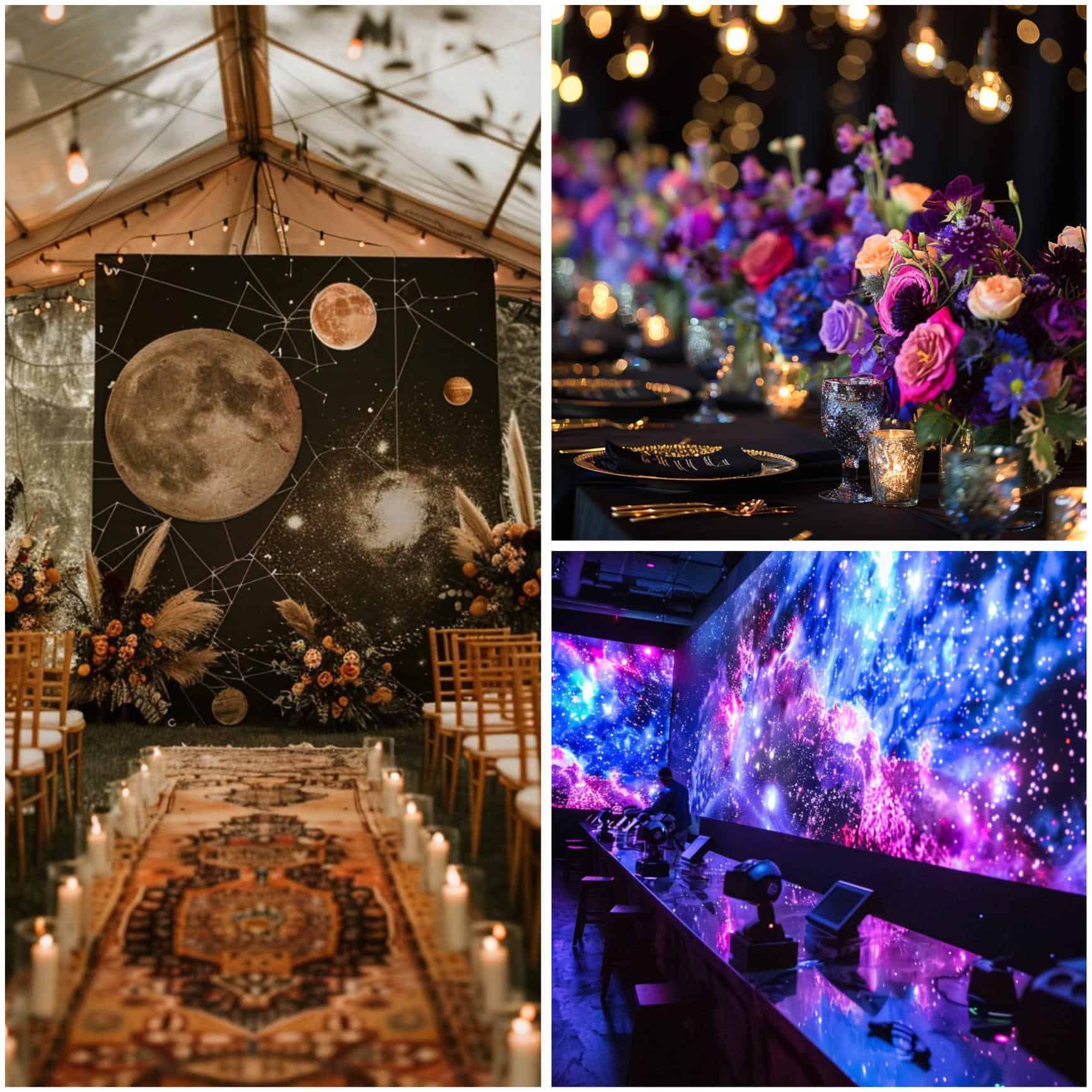 galaxy wedding theme ideas