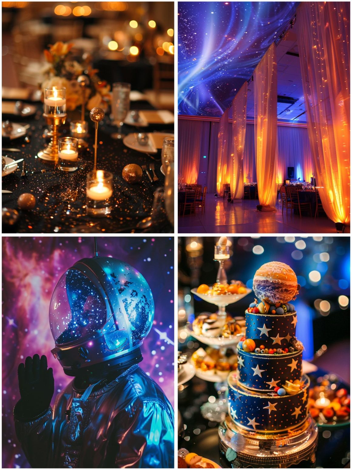 Cosmic Space Wedding Theme Ideas for Stardust