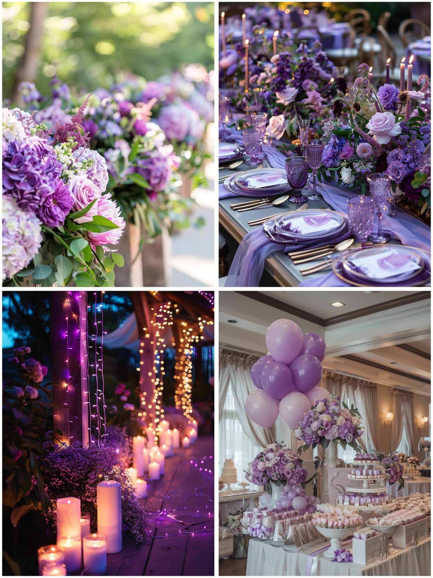 lilac purple wedding decor ideas