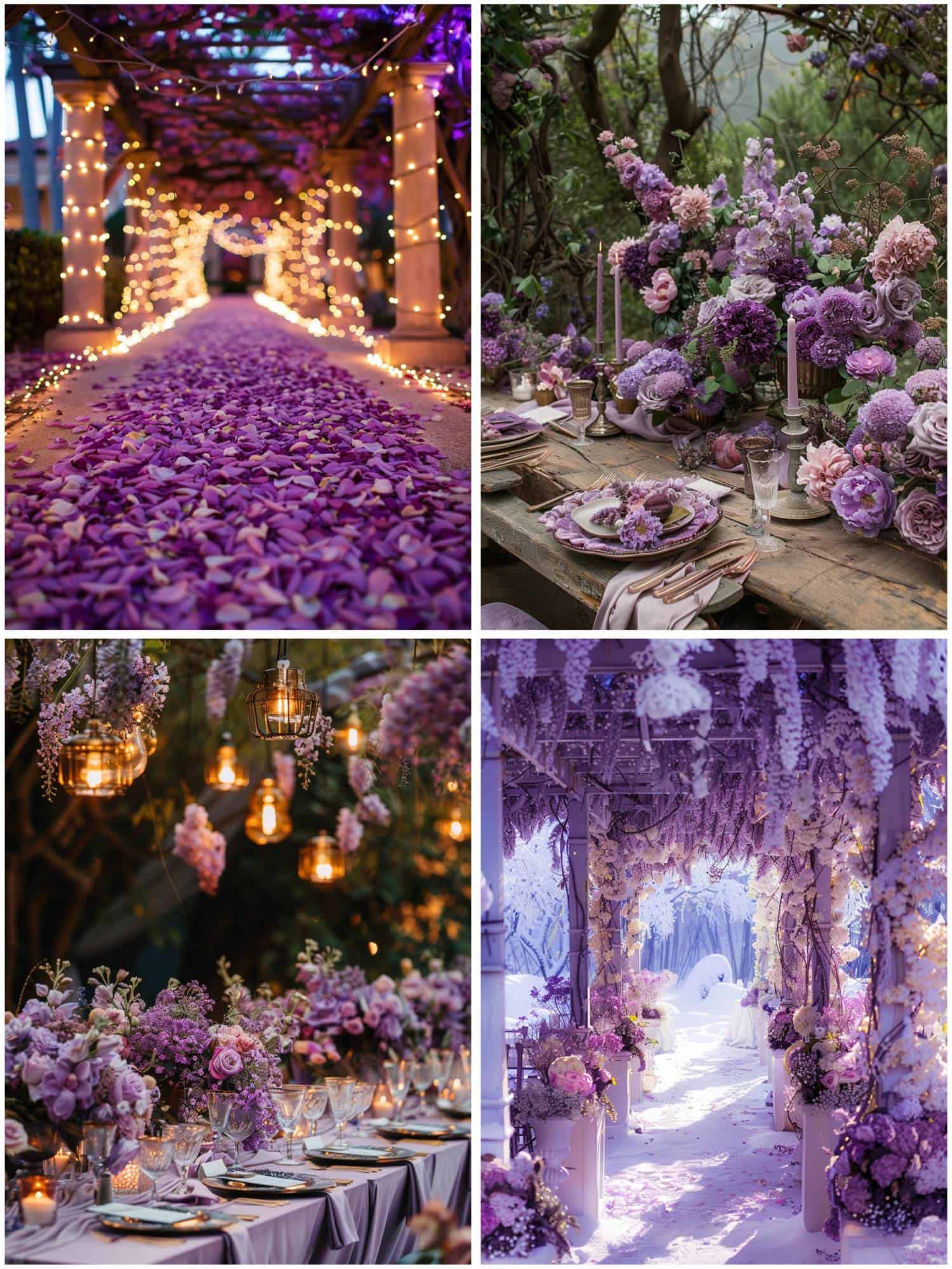 lilac purple wedding theme ideas