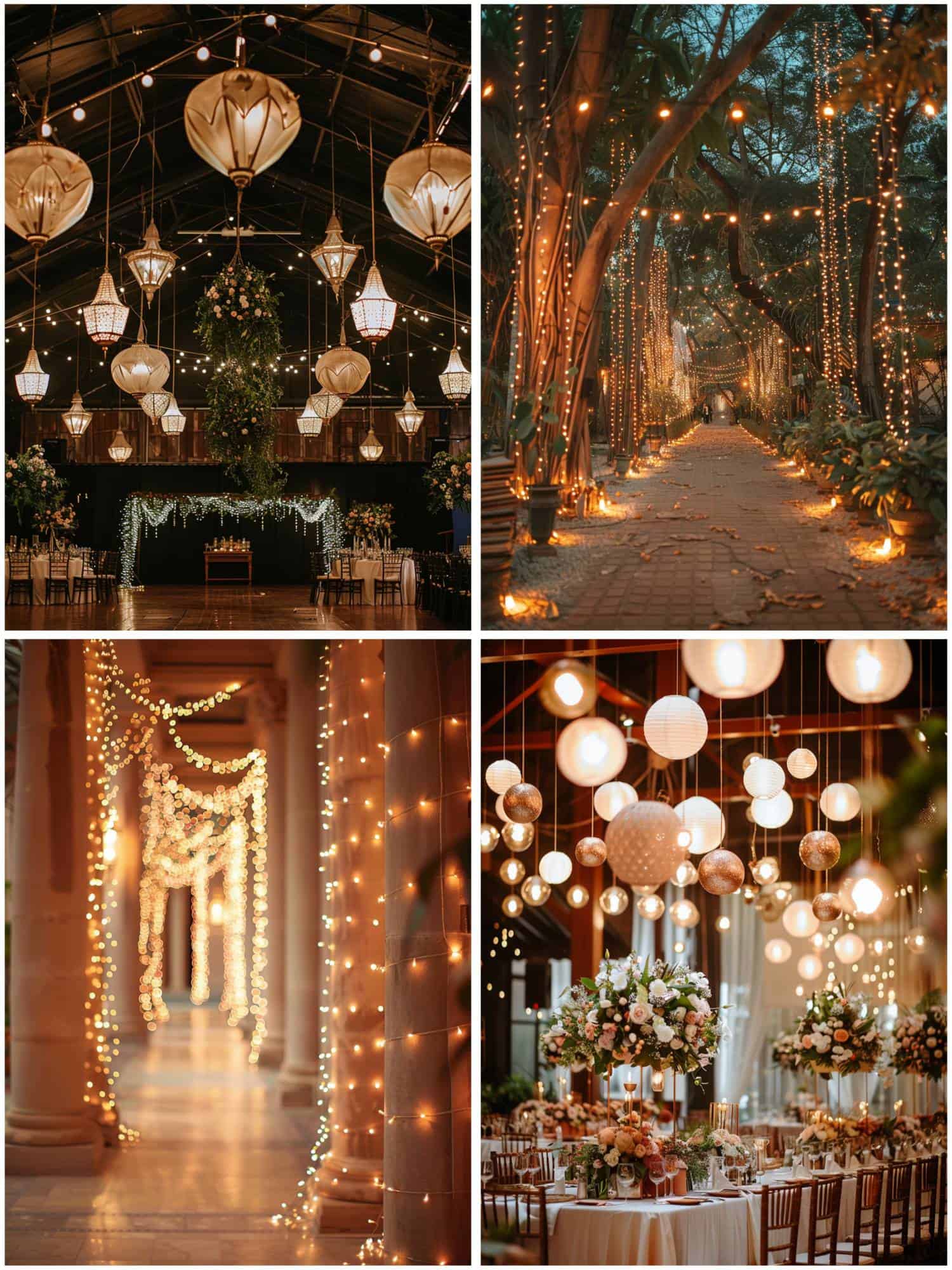 magical lighting options for a fairytale wedding