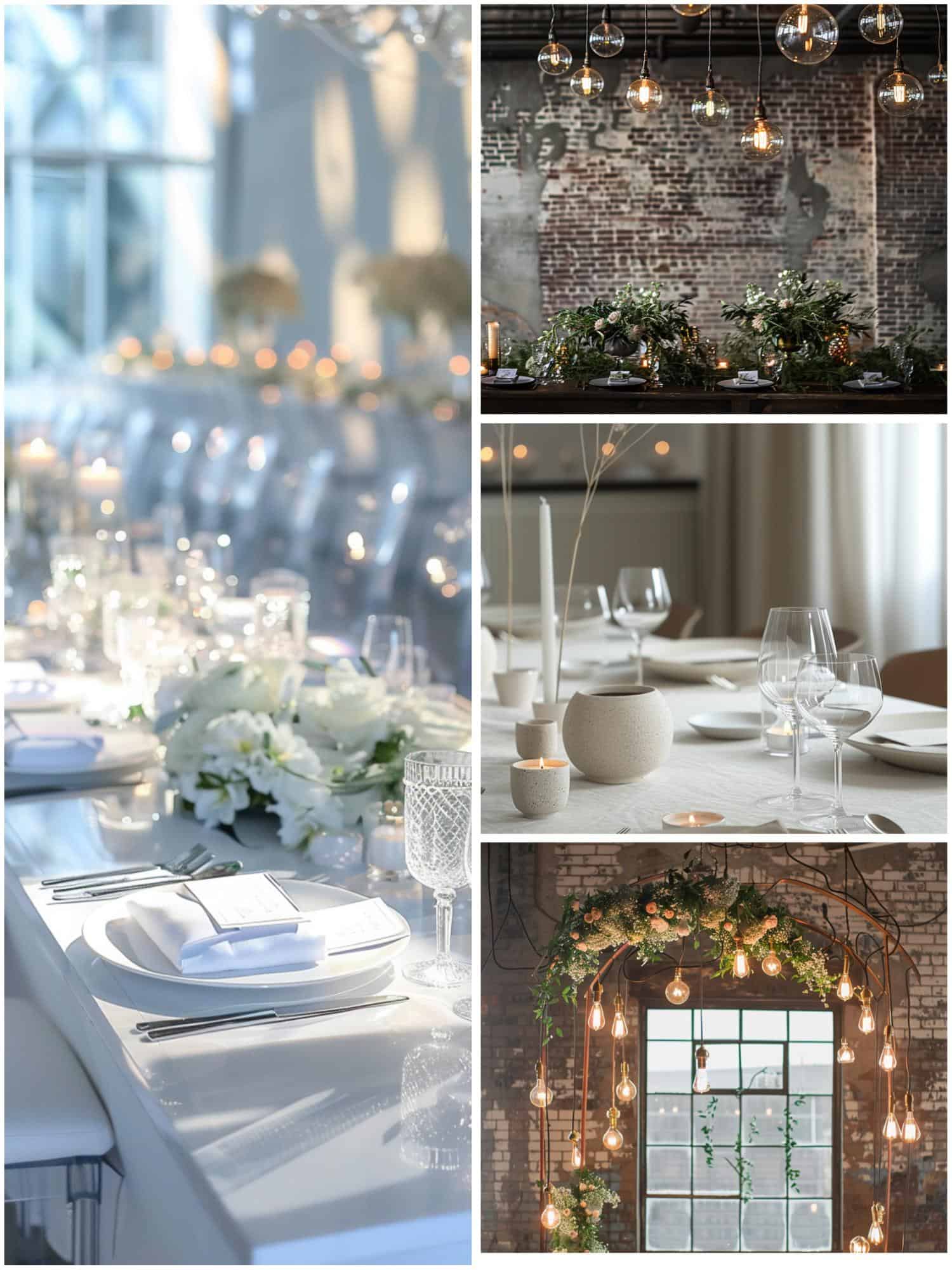 modern and chic wedding themes