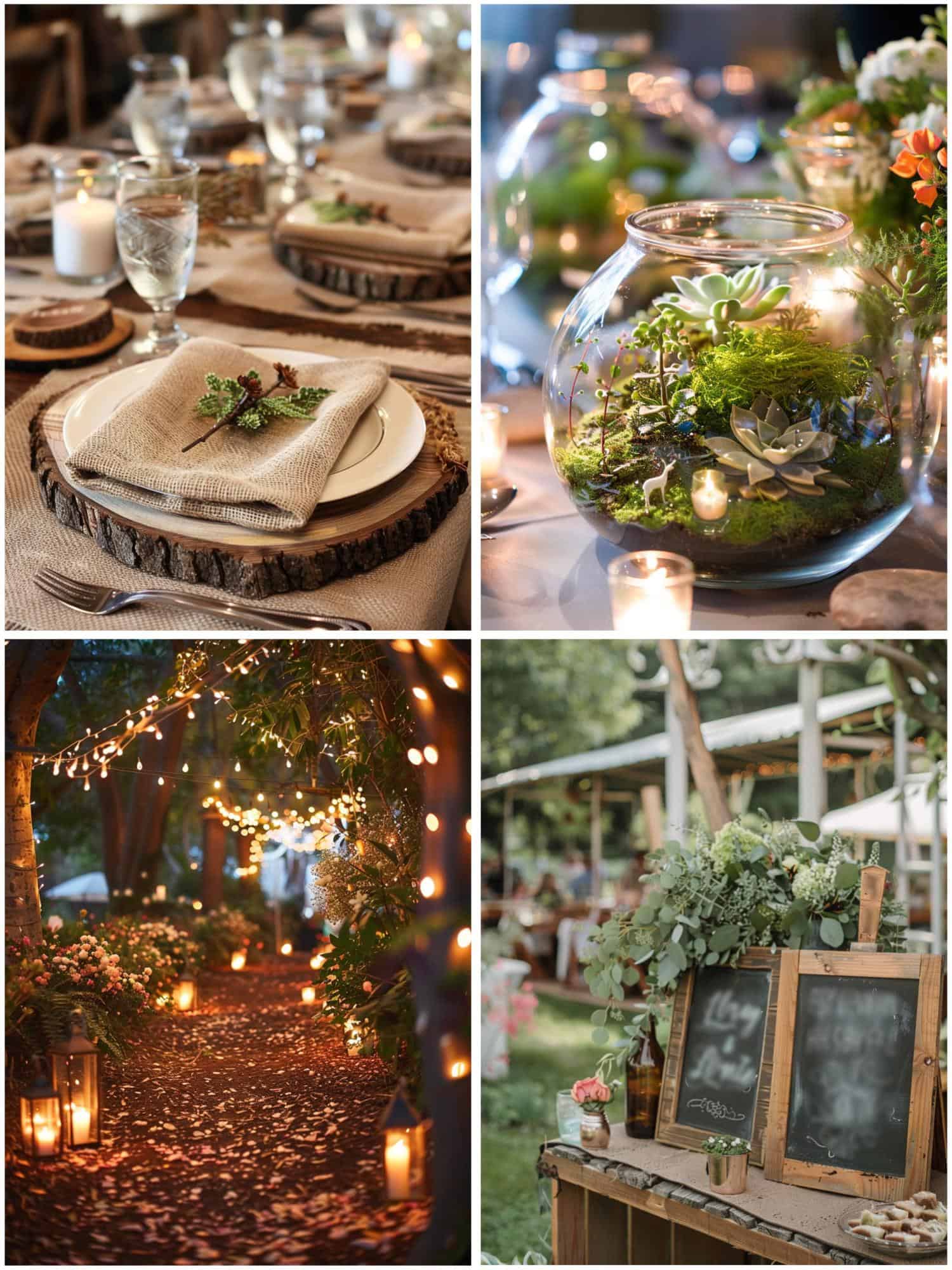 nature-inspired wedding decoration