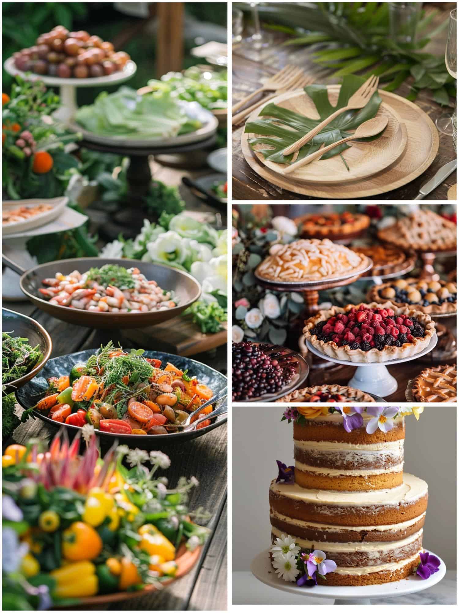 nature wedding theme ideas for catering