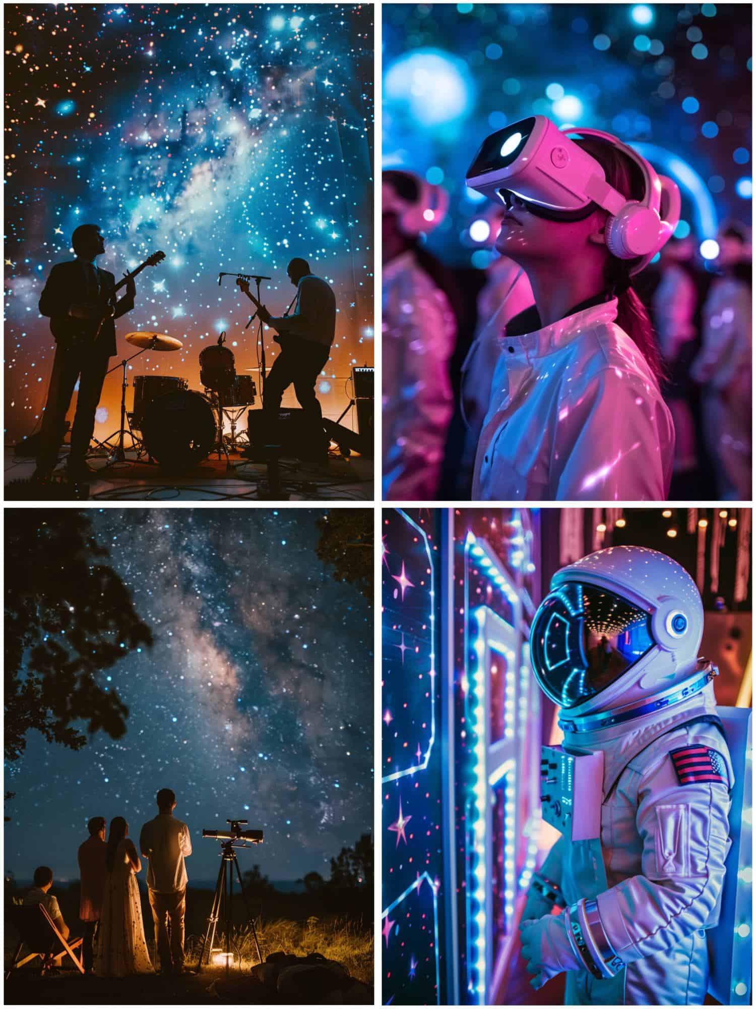 out of this world space wedding entertainment