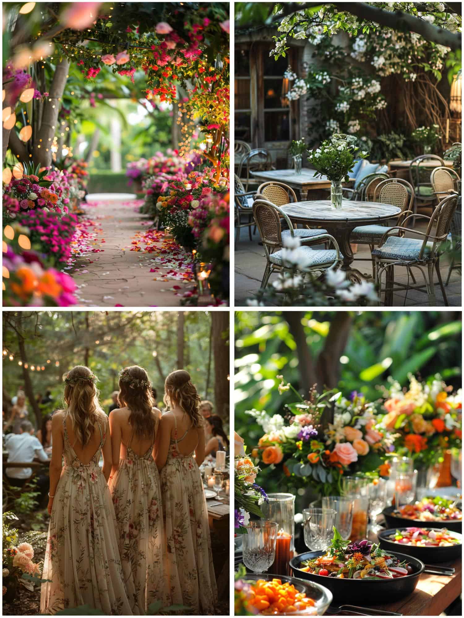 outdoor wedding theme ideas for garden soiree