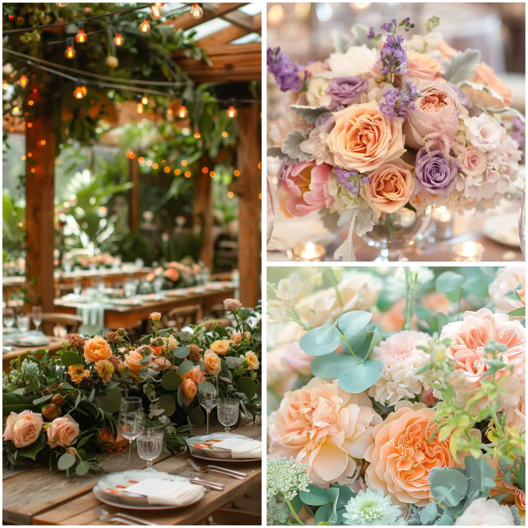 peach wedding theme ideas for color palettes