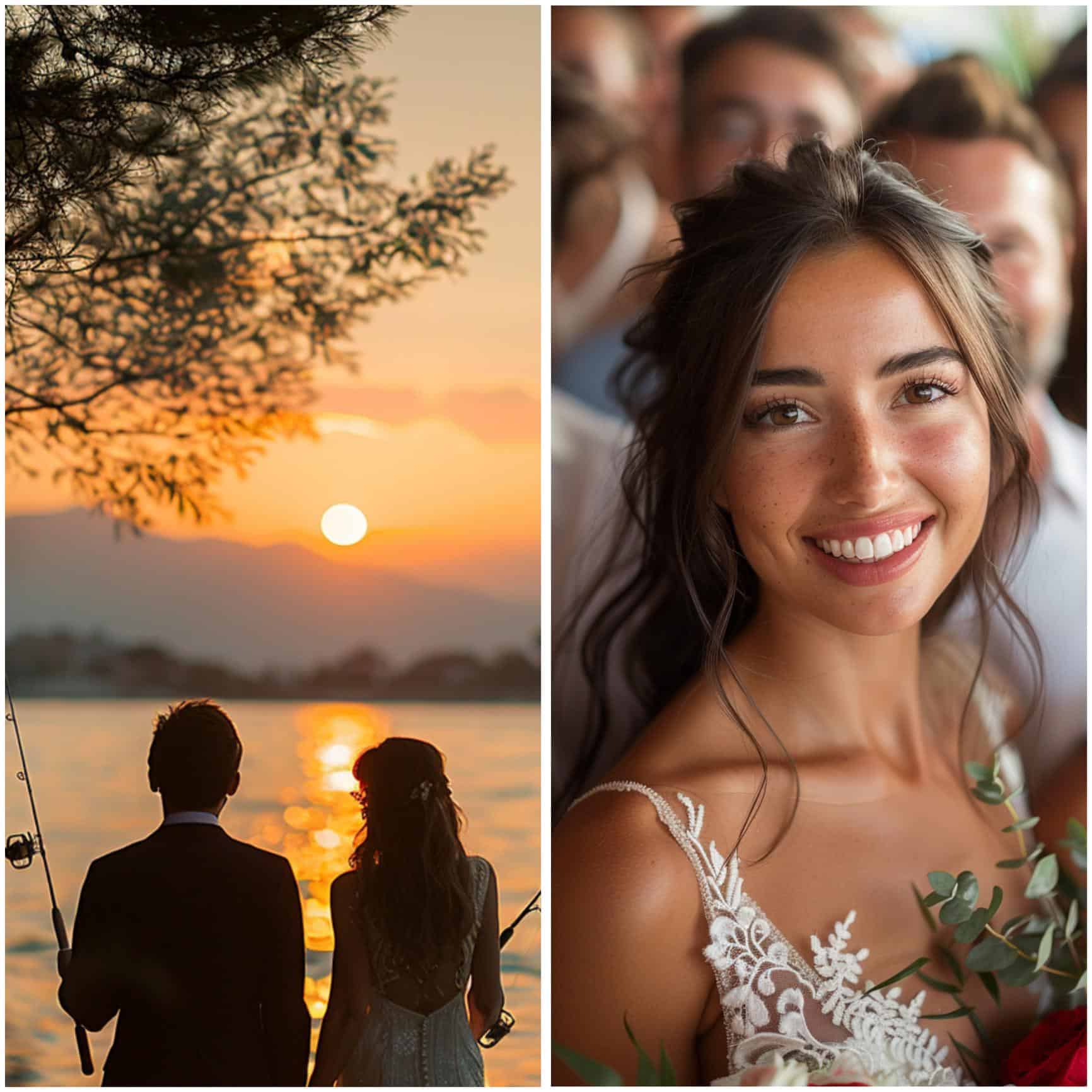 photography ideas for a fishing wedding theme