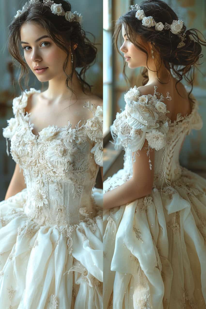 princess-inspired bridal attire