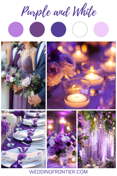 purple and white
