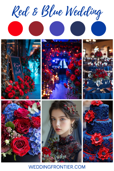 red and blue