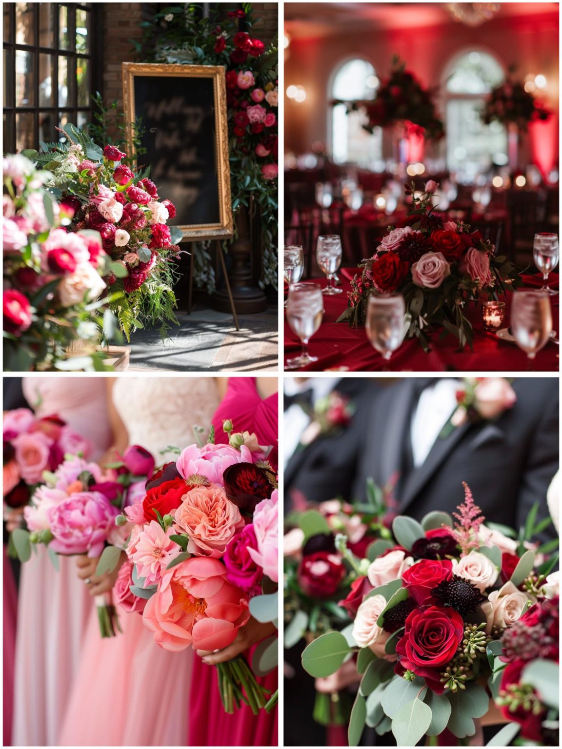 Lovely Red and Pink Wedding Theme & Color Inspiration