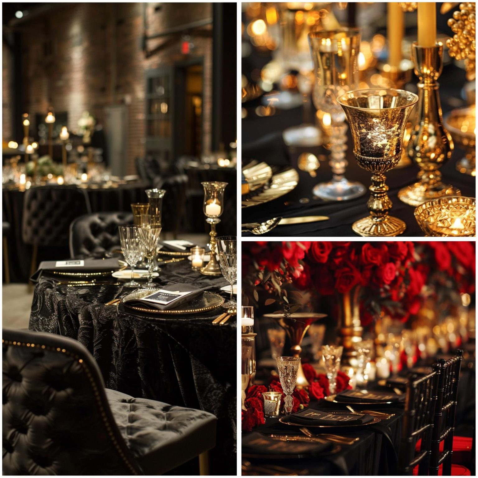 Luxurious Red Black And Gold Wedding Theme Ideas For Glamour