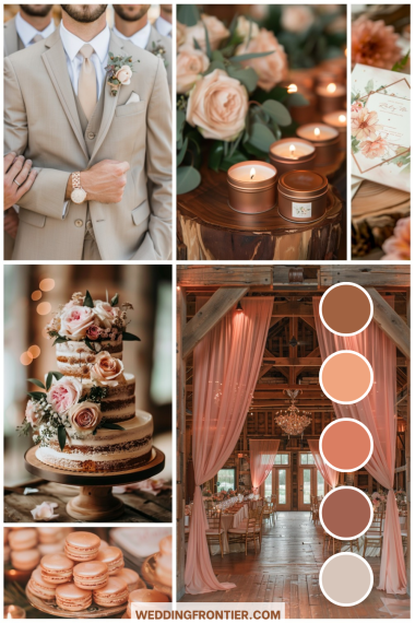 rustic rose gold