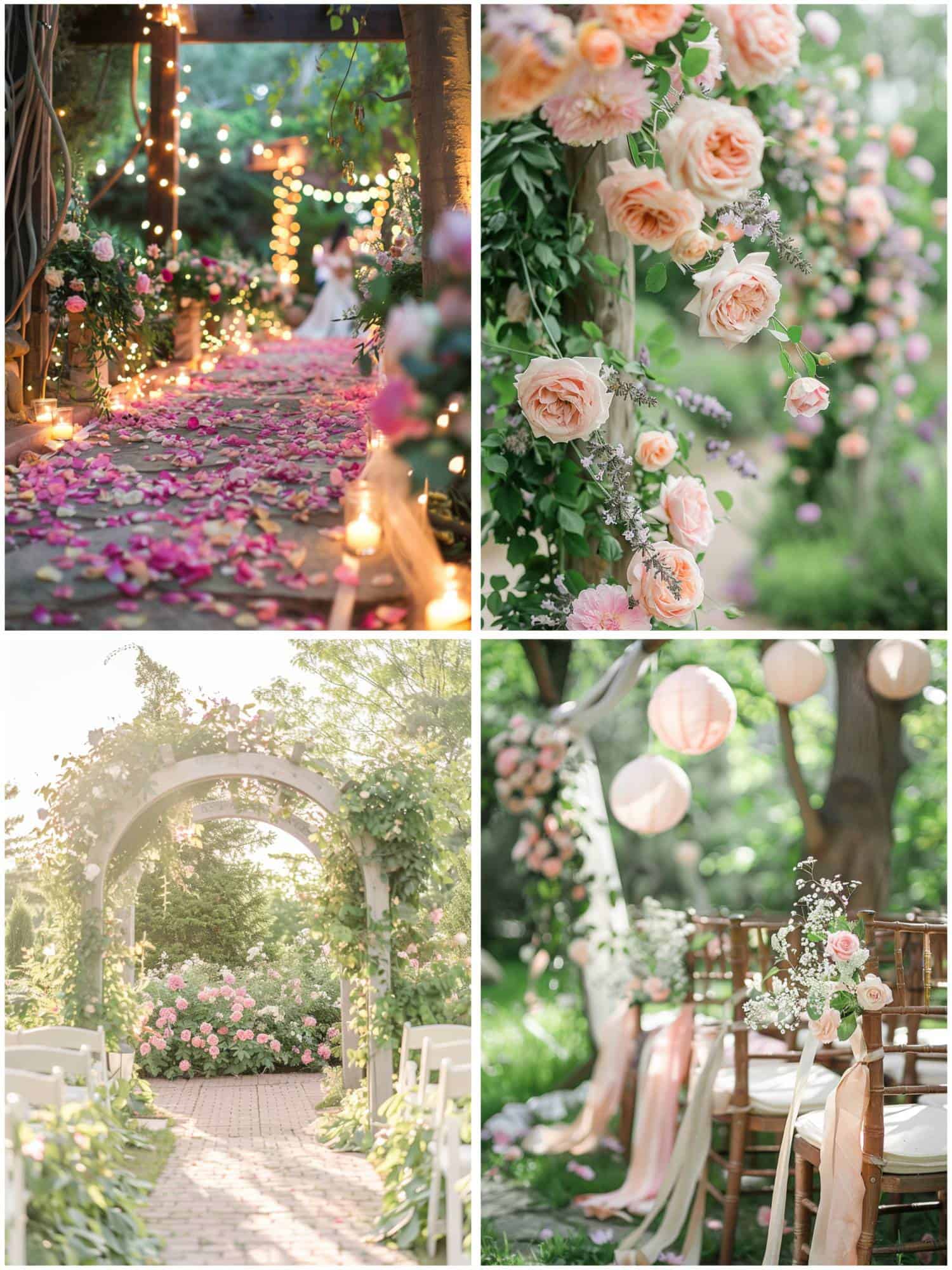 spring garden themed wedding