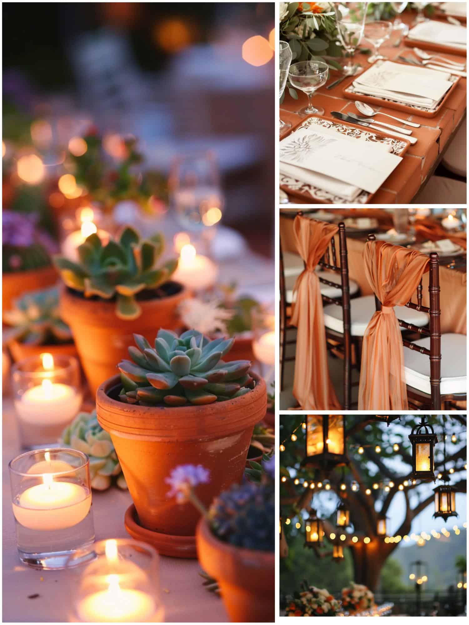 terracotta wedding theme ideas for decor