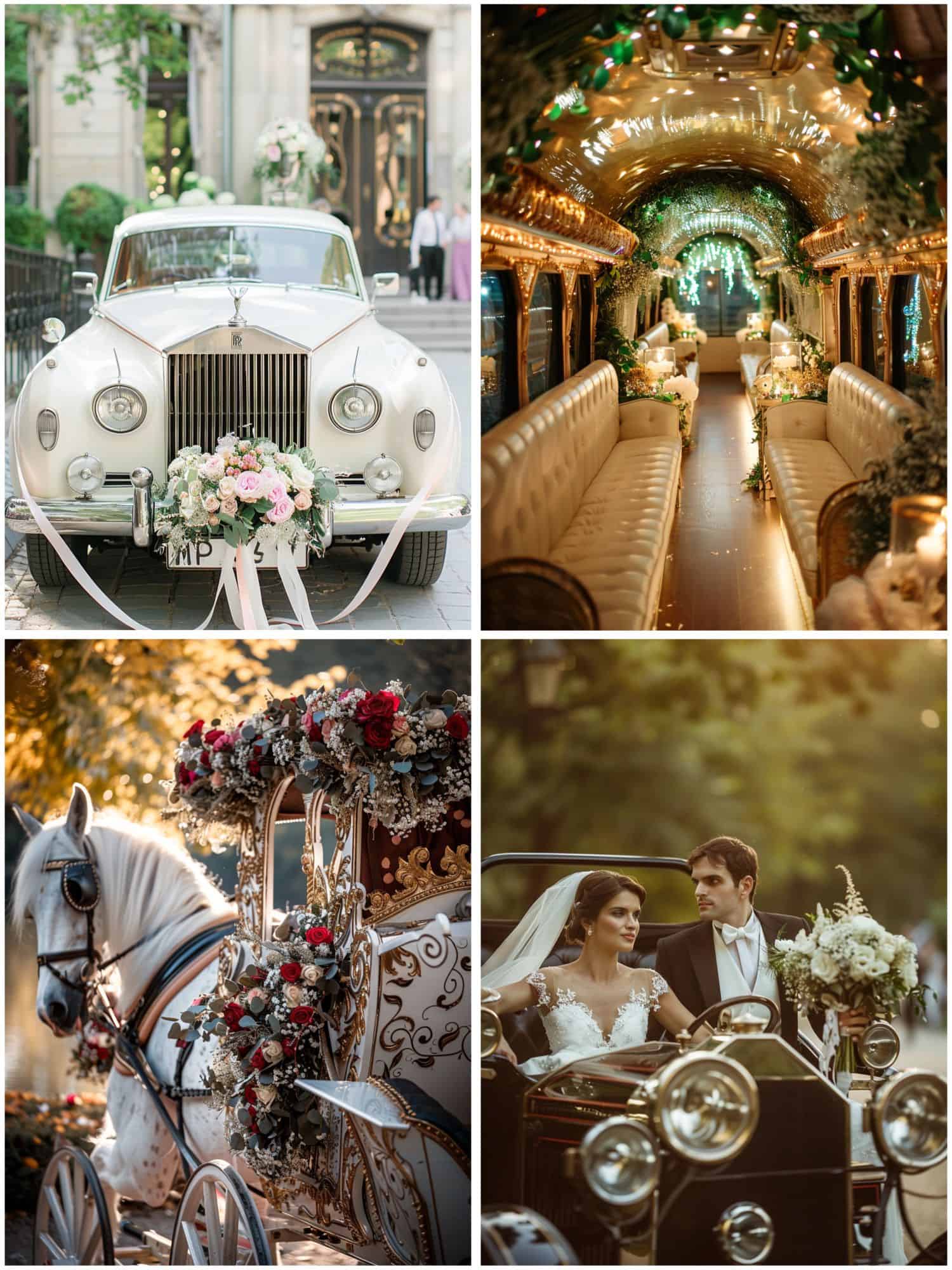 transportation for a fairytale wedding ideas