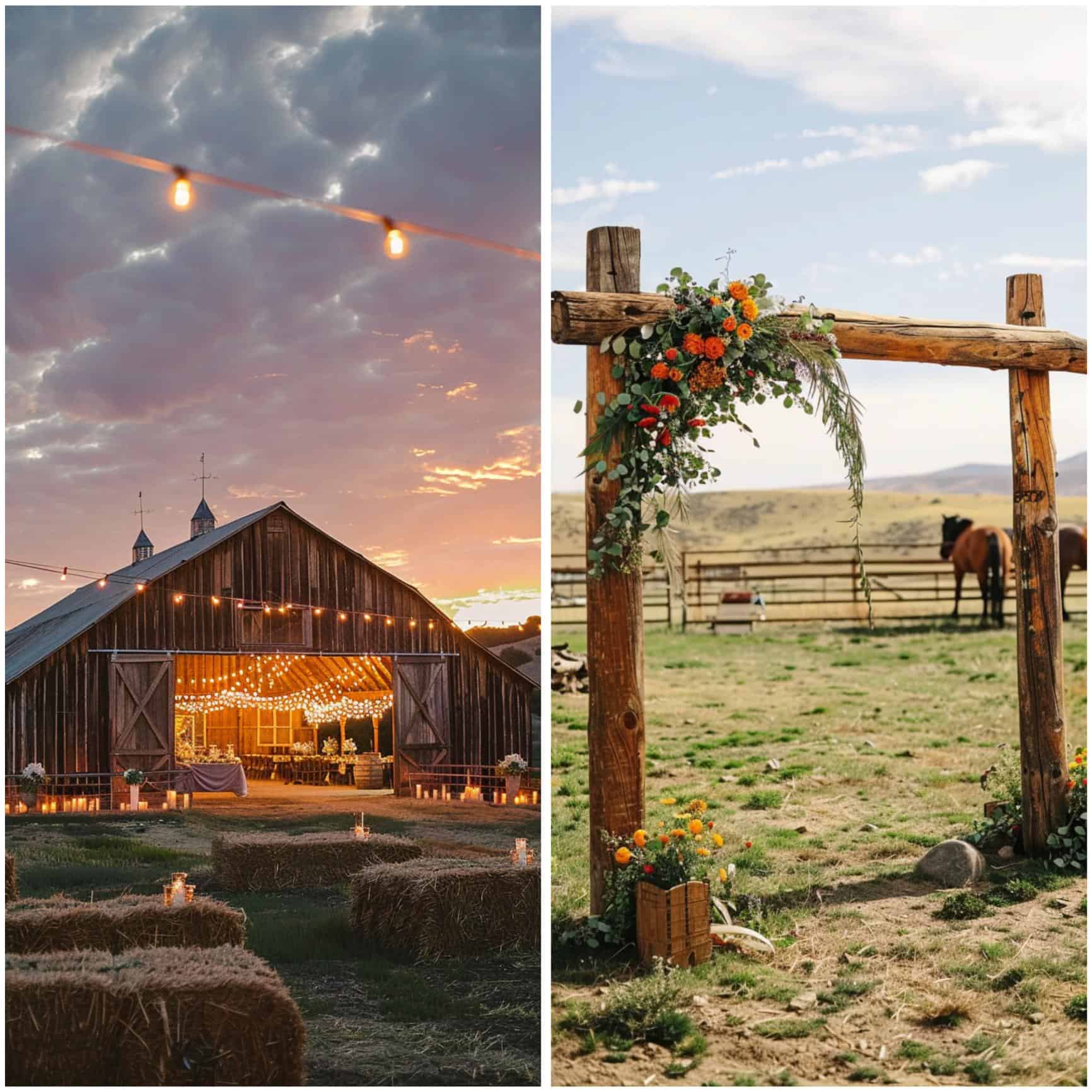 venue ideas for a cowboy-themed wedding