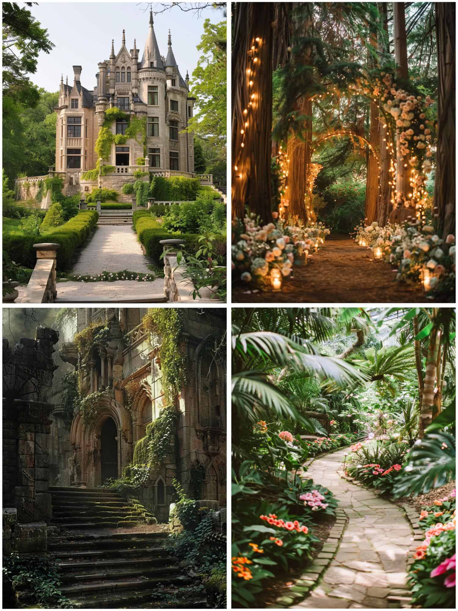 venue ideas for a fantasy wedding theme