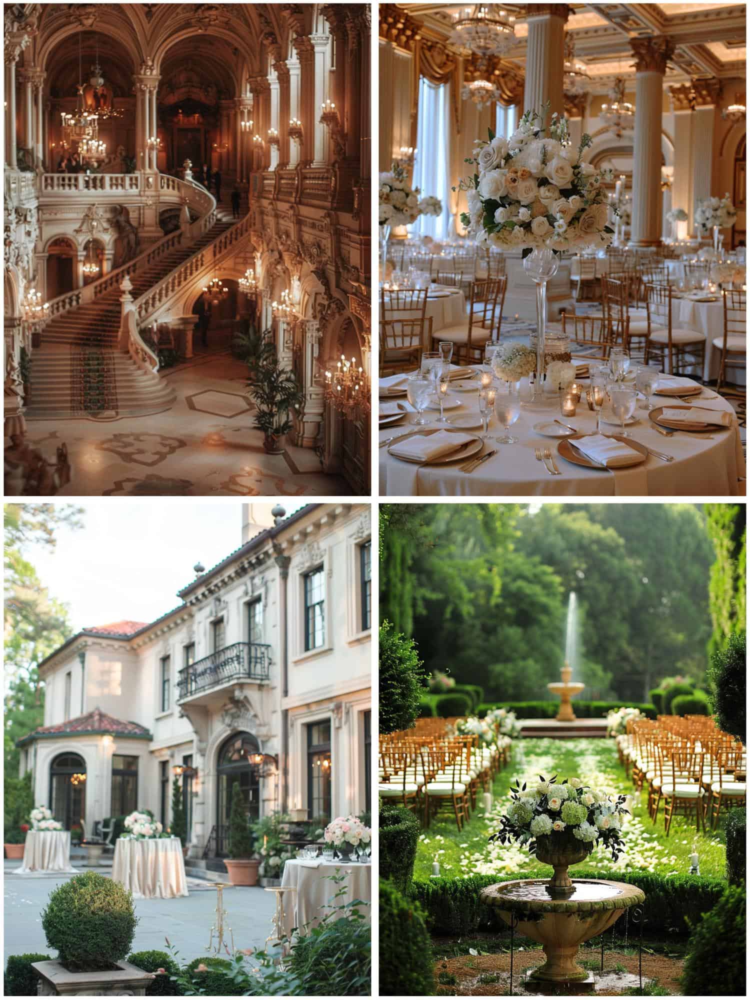 venues for a royal-themed wedding