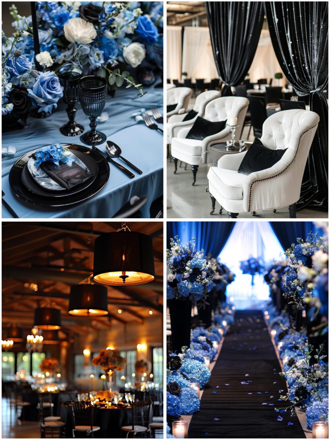 Elegant Black and Blue Wedding Theme Ideas You Must See