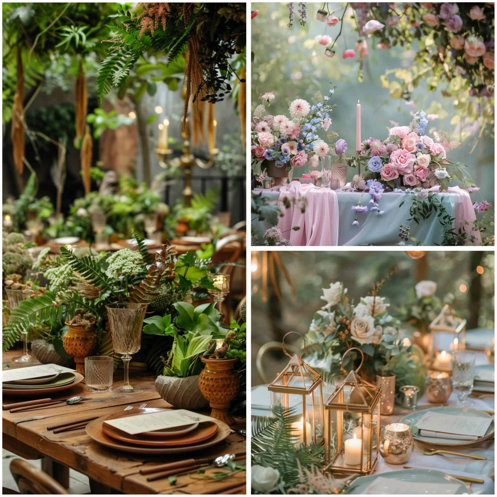 woodland wedding theme ideas for color palettes