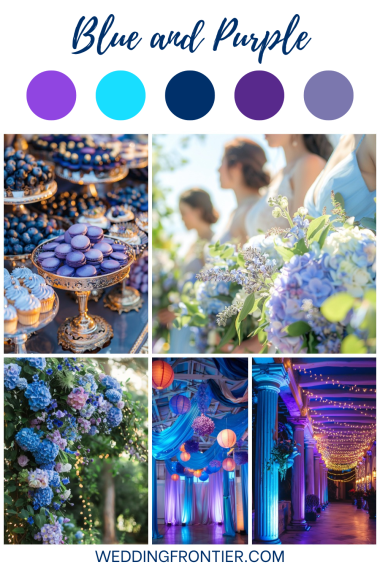 blue and purple