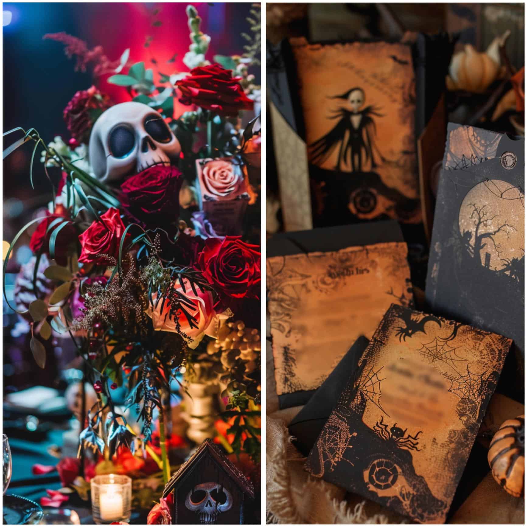 nightmare before christmas wedding theme ideas