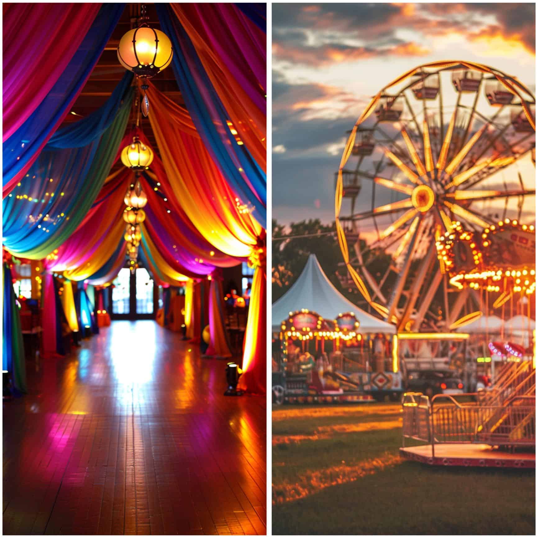 carnival wedding theme ideas for venue