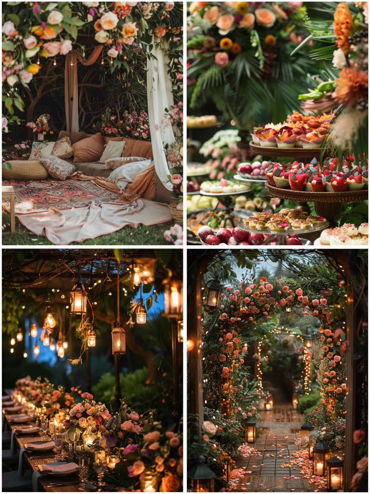 garden party ideas for a floral wedding