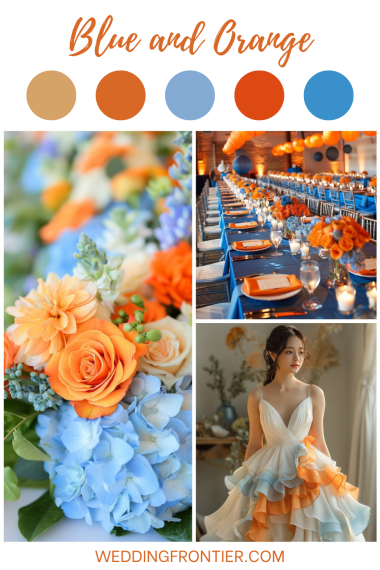 blue and orange