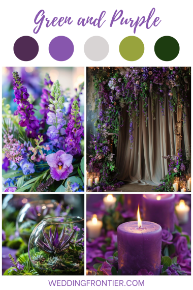 green and purple