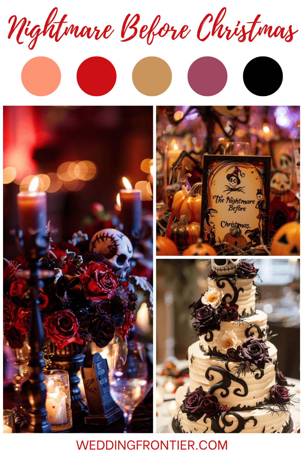 Spooky Nightmare Before Christmas Wedding Theme Ideas