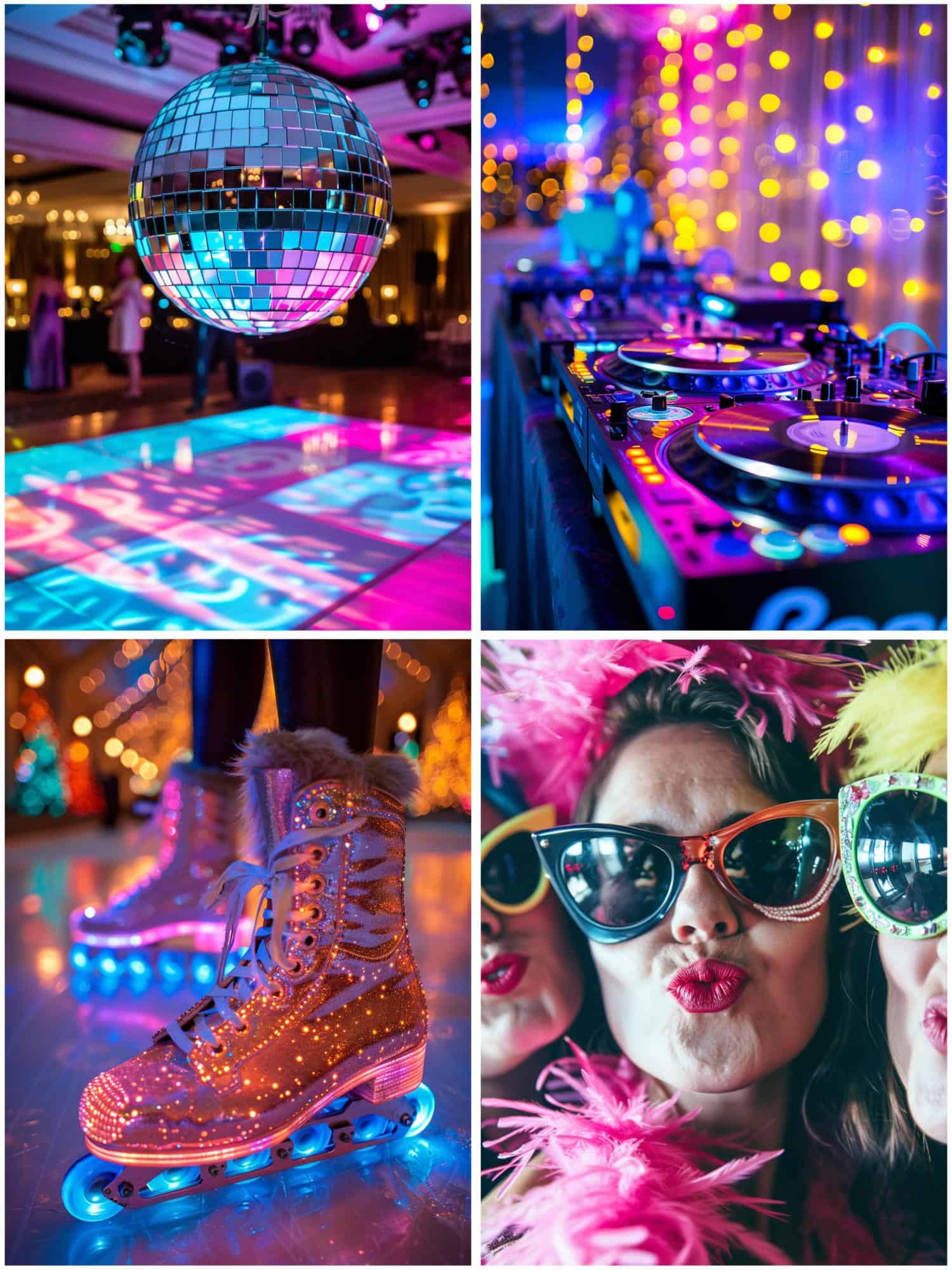 entertainment and music for a disco wedding