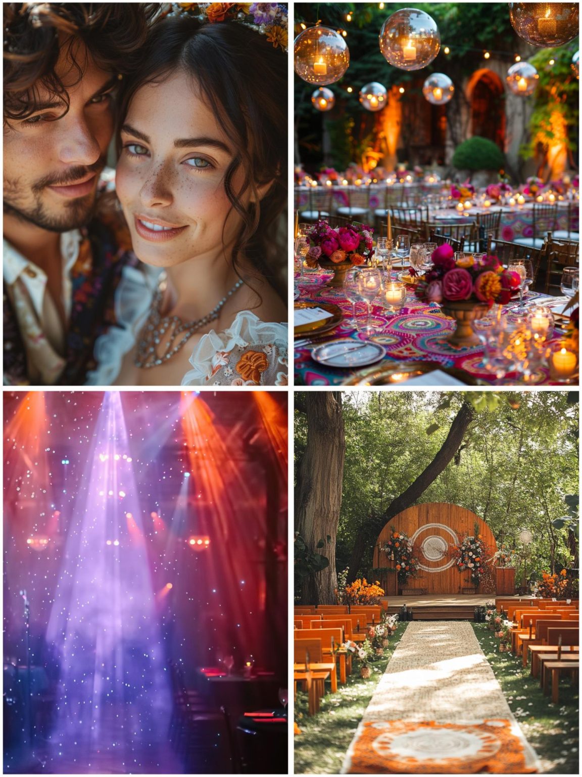 Retro 70s Wedding Theme Ideas for a Groovy Day