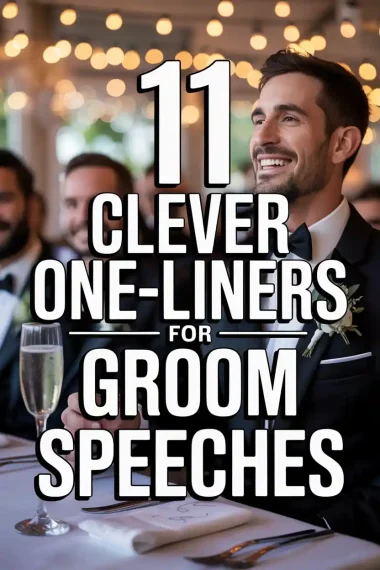 11 One-Liners for Groom Speeches