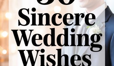 30 Sincere Wedding Wishes For Son