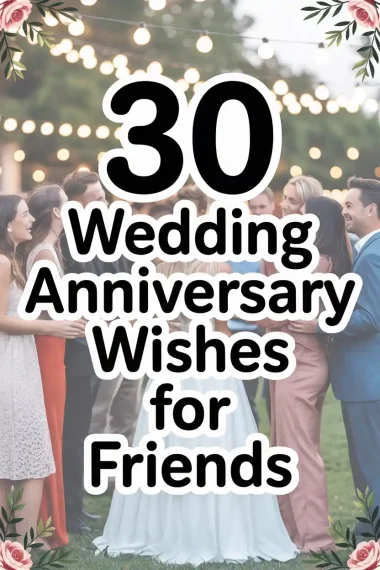 30 Wedding Anniversary Wishes for Friends
