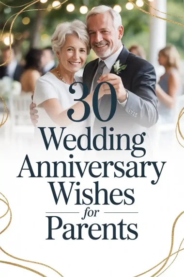 30 Wedding Anniversary Wishes for Parents