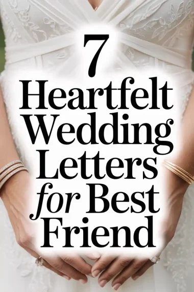 7 Wedding Letters For Best Friend
