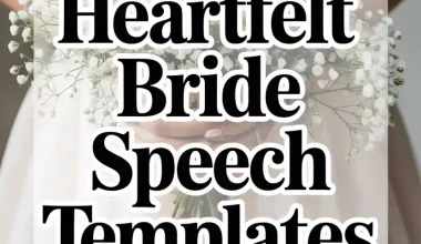 Heartfelt Bride Speech Templates and Quotes