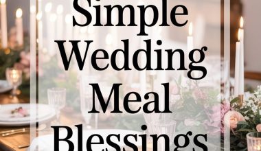 Simple Wedding Meal Blessings to Share